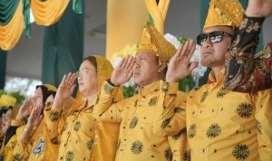 Bupati Ilham Lawidu saat menghadiri HUT ke-24 Parimo